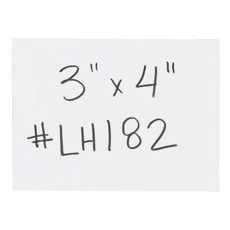 Bsc Preferred 3 x 4'' White Warehouse Labels - Magnetic Strips, 25PK LH182